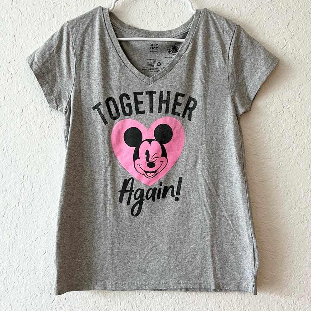Disney Parks Limited Release Reopening Together Again Mickey Mouse Gray Shirt S